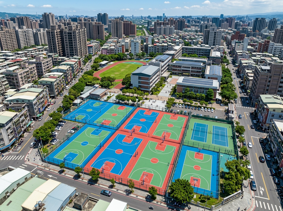 抚顺市塑胶跑道硅PU篮球场 - 厂家