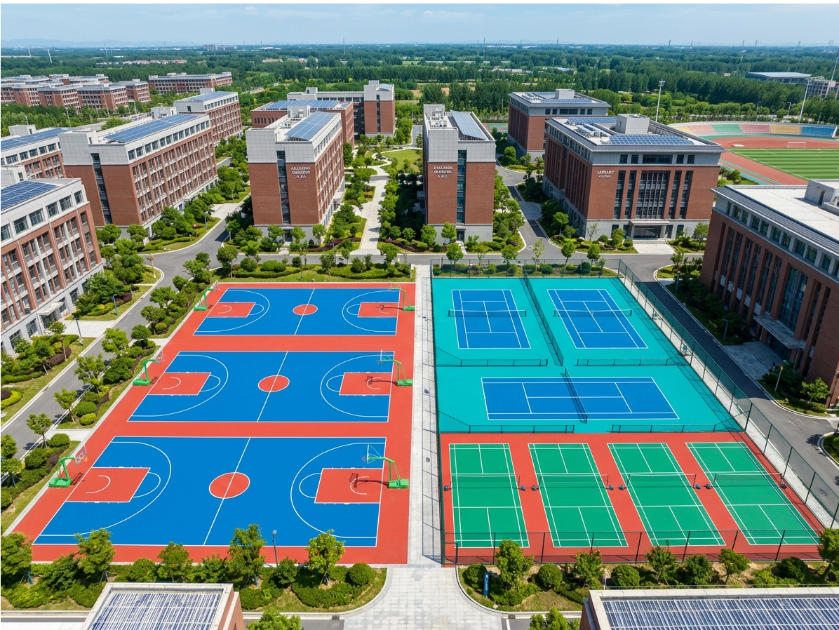 抚顺市硅PU球场硅PU球场 - 厂家